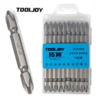 10Pcs 1/4" Magnetic PH2 Philips Screwdriver Bit Set Impact Driver Power Drills