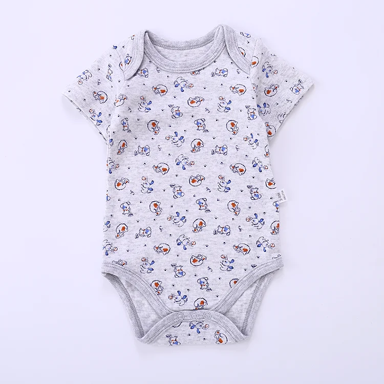 manufacturer short sleeve 100% cotton  baby bodysuit baby clothes