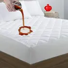 Mattress Pad Waterproof Quilted Cal King Size Mattress Pad Cover With Zipper