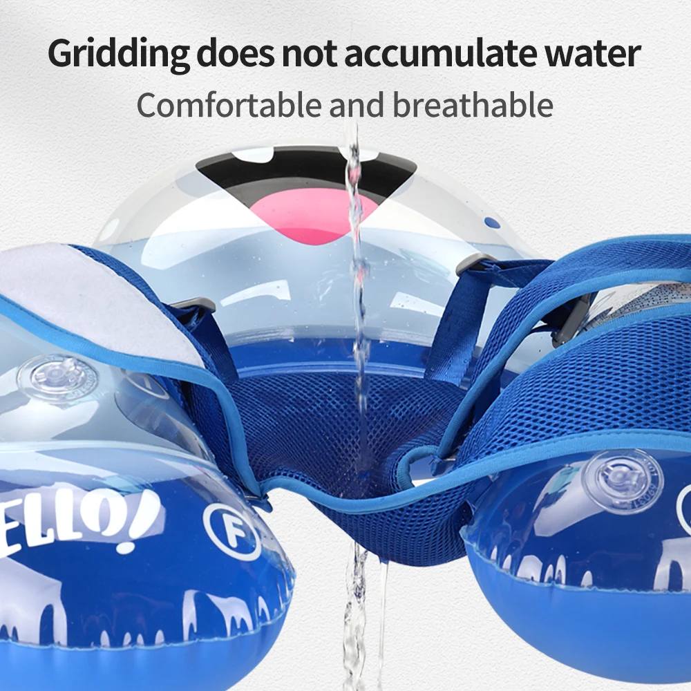 Swimbobo Baby Inflatable Floating Kids Swimming Floats Waist Trainer Child Swim Pool Water Toy Ring PVC Baby Float With Canopy