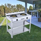Gas Table Cooktops Gas Stove 2 Burner Table Stand Cooktops With High Quality Outdoor