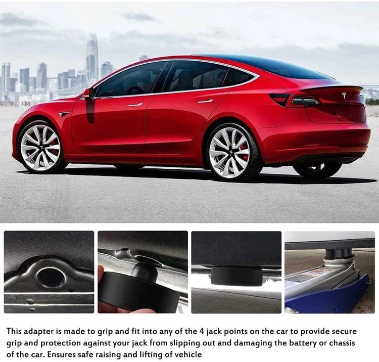 Lifting Jack Pad For Tesla Model 3/s/x/y,4 Pucks With A Storage Case