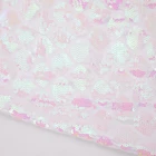 Floral Flower New Arrival Latest Design Floral Foil Stamp Cloth Flower Satin Fabric