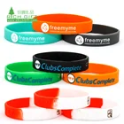 Wholesale No Minimum Free Shipping Custom Double Sided Printing Wrist Band Silicone Wristband