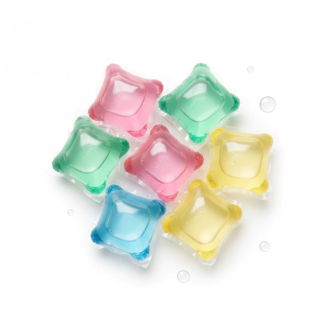 Custom Thick Plastic PVA Roll Film Water Soluble for Sealing Automatic Packaging Laundry Detergent Pods Dishwasher Tabs Heat - detail 5