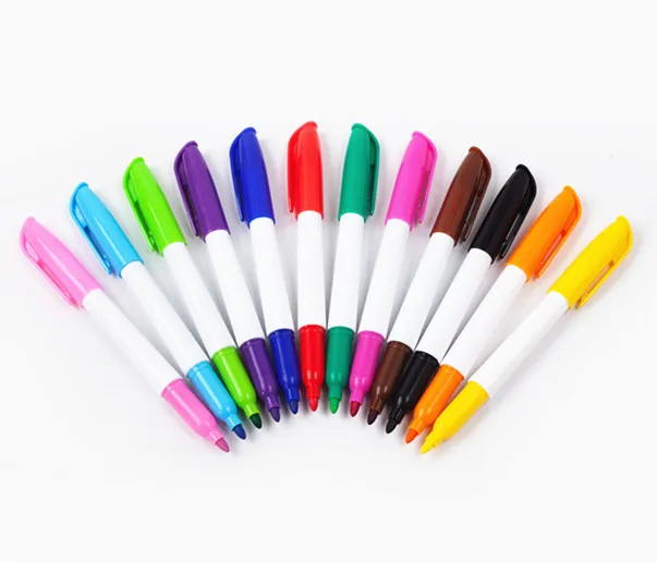 DIY Drawing Non-Toxic Art Marker Pens Cheap Bullet Tip Dry Erase White Board Pen Erasable Whiteboard Marker For Kids