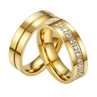 Pure Diamond Gold Saudi Ring Fashion Saudi Dubai Pure Diamond 24K Gold Jewelry Ring Men