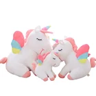 Doll Custom Kawaii Plush Toys Cute Plush Animals Colorful Wings Unicorn Doll Soft Cute Stuffed Animals Plush Toy