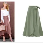 Long Line Skirt Factory Wholesale Satin Long Set For Women Plaid A Line Skirt