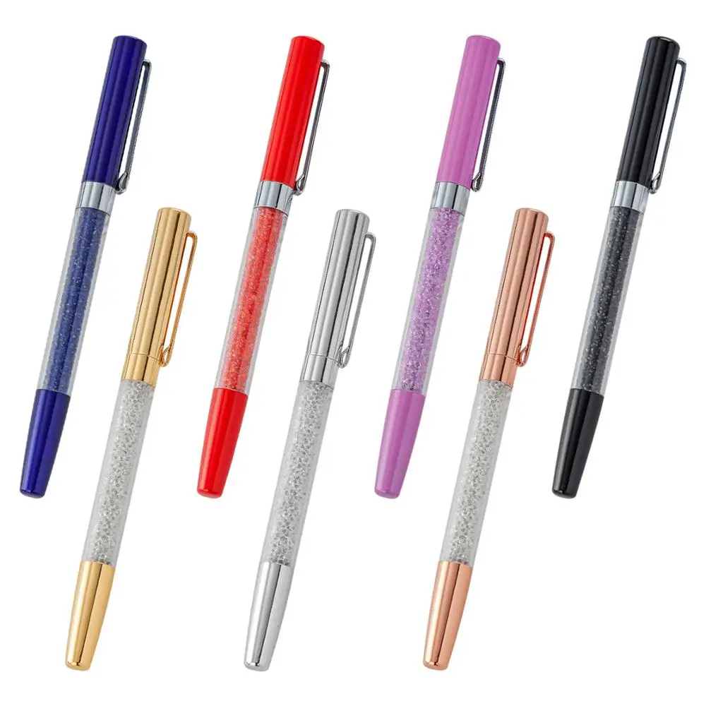Novelty Rainbow Crystal Diamond Pen Ballpoint Pens Office School Stationery 2019 