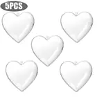 For New Design Hanging Heart Shape Transparent Plastic Ball Clear Craft Baubles For Christmas Decoration