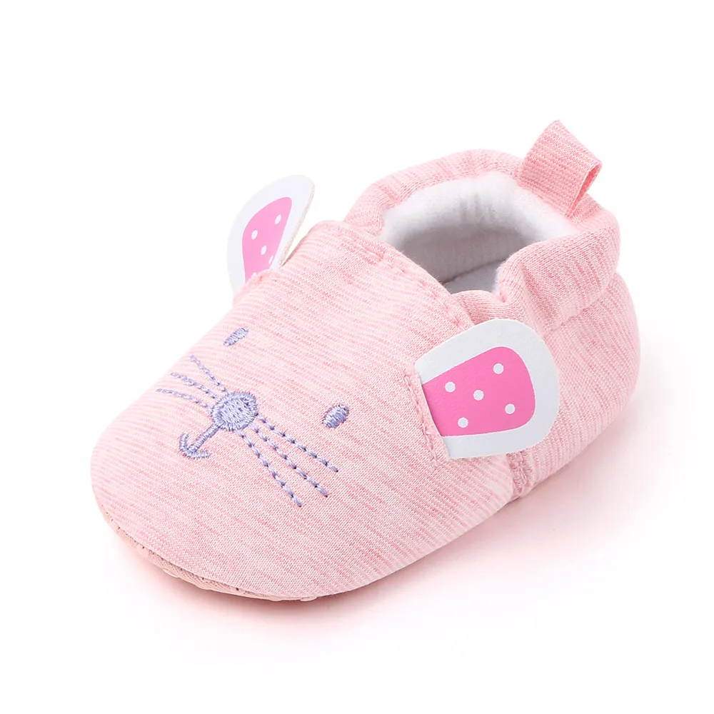 Winter New Cartoon Animals 0-1 Year Old Baby Home Non-slip Toddler Shoes details