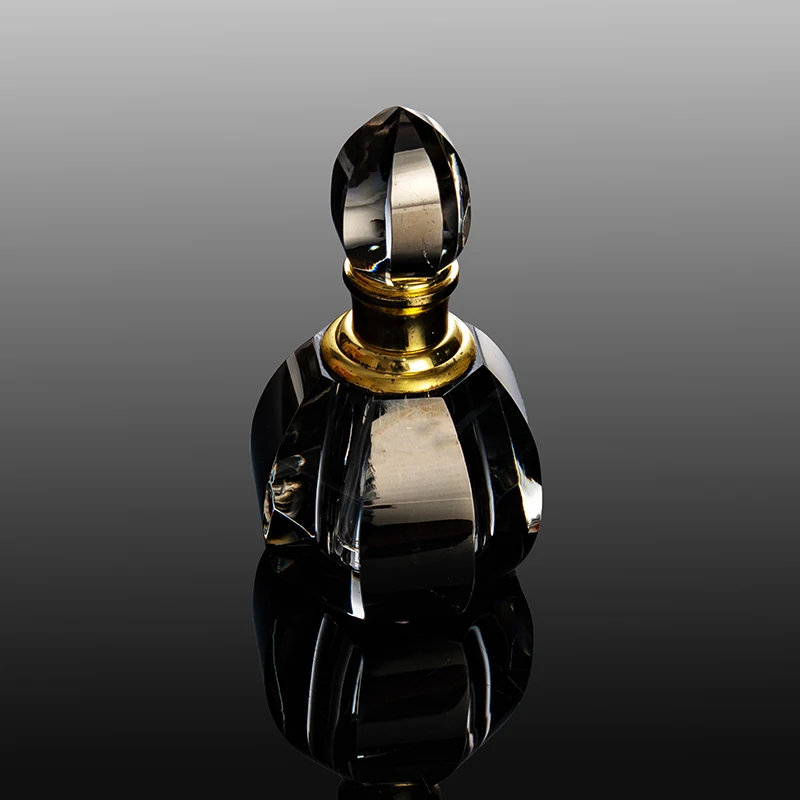 product small bridge hot sale elegant luxury glass empty bottle can be customized 6ml perfume bottle with mirror crystal-4