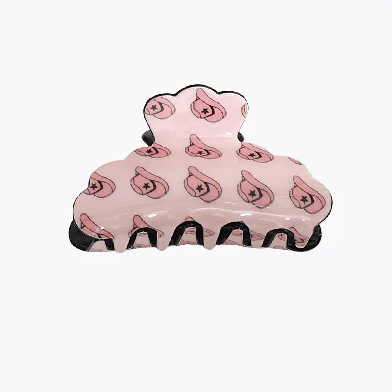 2022 New Design Low Moq Dropshipping Acrylic Shoes cowboy boot hair claw cowboy hat hair claw clip For Women Girls 41 H73f0f3136f774b5e932cecedee956ed0R