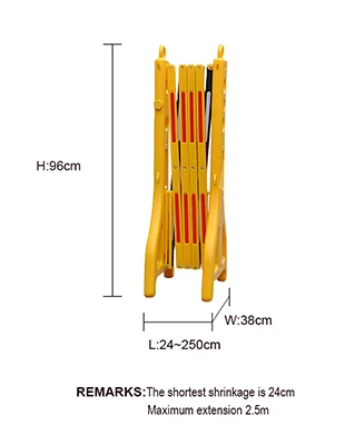 Wholesale Expandable PE Plastic Fence Temporary Portable Crowd Control Barrier Foldable Traffic Road Safety Measures factory
