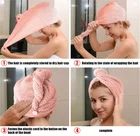 Towel Coral Fleece Dry Hair Towel Turban Quick-drying Absorbent Hair Towel Wrap For Women