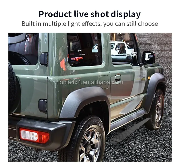 Noble4x4 Exterior Accessories Aluminium Power Run Board Power Step for Isuzu JIMNY 2019 2023 details