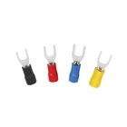 Type Awg Fork Type Insulated Spade Terminals Crimp Fork Terminals AWG 22-16 Yellow Blue