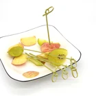 Cocktail Pick Decorative Cocktail Pick Factory Price Bamboo Knot Skewer Decorative Cocktail Pick