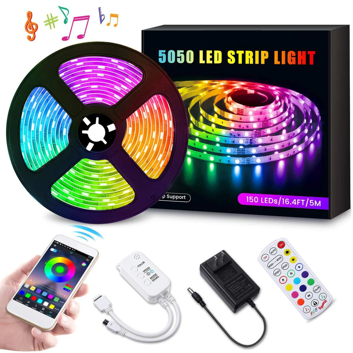 App Controlled Remote Controlled Smd5050 Leds Rgb Color Flexible Led Strip  Light - Buy Led Flexible Strip Light,Led Lights Changeable Color,Wearable Led  Strips Lighting Product on Alibaba.com