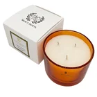 Candles Candle Supplier Wholesale Custom Box Packing Handmade Soy Wax 3 Cotton Wick Big Size Glass Jar Scented Candles
