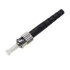 Multi Upc Connector ST UPC/PC Black Multi Mode Simplex 3.0mm Boot Fiber Optic Connector