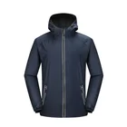 Men Jacket Windproof Hooded Waterproof Warm Fleece Men Jacket Windproof Reflective Outdoor Windcheater Women Unisex Coat