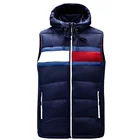 Vests Vest Black Winter Quilted Cotton Men's Vests Waistcoats Padding Fashion Vest Men Black Winter Jacket