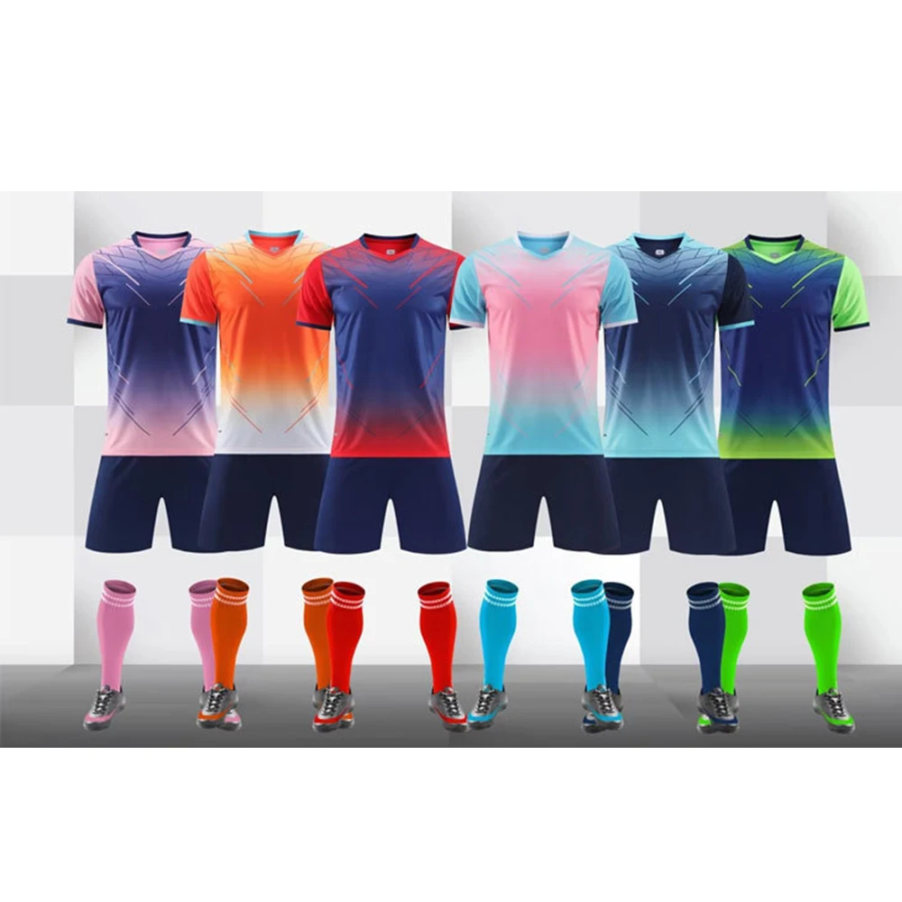 Custom soccer jersey uniform printing sublimation t shirts blank camisas de futebol retro football jersey