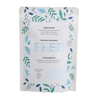 Tea Pouch Packaging Bags Custom Organic Plastic Zipper Stand Up Doypac Kraft Paper Empty Tea Pouch Bags Packaging