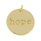 Copper Necklace Golden Copper Jewelry Pendant Hang Hollow DIY Letter Necklace Bracelet Accessories OEM