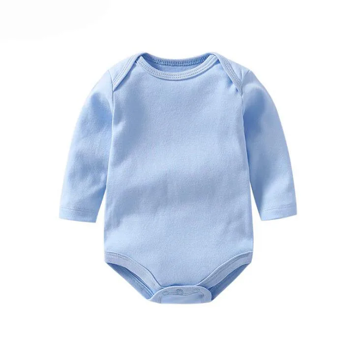 manufacturer Solid color long sleeve baby bodys