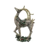 Figurine High Quality Deer With LED Standing And Lie Down Polyresin Figurine Home Decor