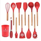 Kitchen Utensils Kitchen SHINING China Supplier Colorful Utensils Silicone Kitchen With Kitchen Accessories Holder
