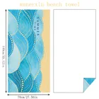 Towel Digital Print Microfiber Beach Towel Sublimation Quick Dry Super Absorbent Lightweight Suede Sports Towel