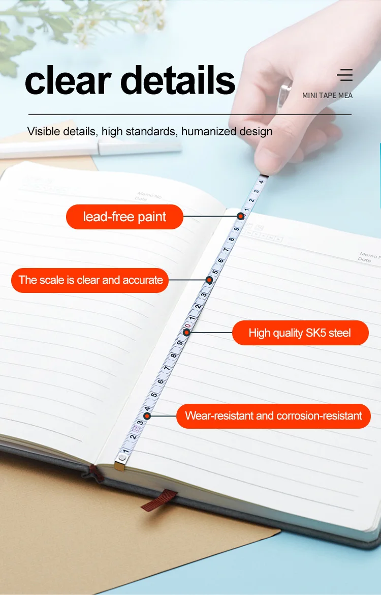 Thước Dây Nhỏ Đặc Biệt Khuyến Mãi Bền Kinh Tế Giá Rẻ Bán Sỉ Thước Dây Thép Mini 2M In Sơn Không Chì