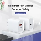 C Universal 20W USB C Travel Charger Travel Adapter Fast Charger Universal Travel Charger 2-Port USB Power Adapter