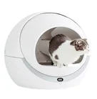 High Quality Large Semi Closed Plastic Cat Litter Box Automatic Cleaning Cat Toilet