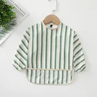 Bib Baby Bibs Made In Pu Aop Print Bib Waterproof Baby Bibs Burp Cloth Products Organic Smock Sleeve Bibs
