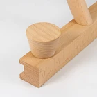 Rack Wooden Coat Hook Cloth Hanger Hooks With Storage Function 60cm Wall Mounted Coat Rack For Coat Robe Bag Ruber Wood
