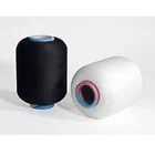 Spandex Covered Yarn Raw White Black Or Dyed 30/70 Spandex Covered Yarn For Soccer Socks