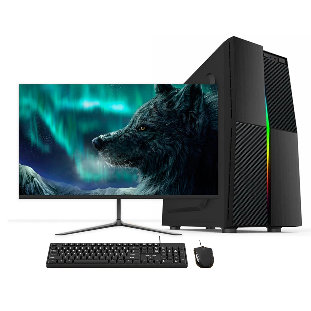 Assembled Computer Factory Personal Gaming Gamer Pc All In One Aio Support Video Card Gt710 1050ti 1660s Player Monitor - 24 Inch Lcd Monitor 120hz Curved Amazing Player Support