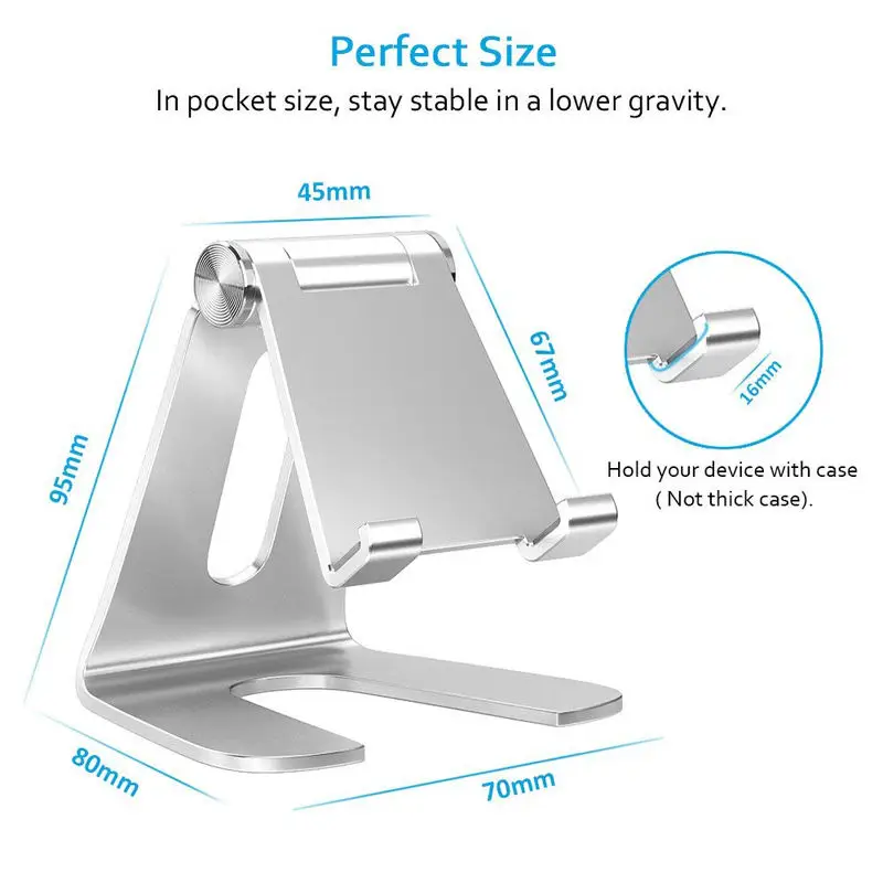 New Aluminum Alloy Tablet Stand Desk Flexible Magnetic Mobile Phone Holders For Desk