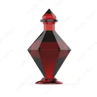 Glass Bottle Glass Wholesale Diamond Surface Glass Wine Liquor Bottle Glass Brandy Bottle With Lid