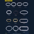 Metal Oval Ring Factory Direct Price Shiny Color Zinc Alloy Metal Elliptical Bag Oval Buckle Ring