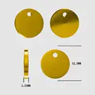 Charm Plated Pendant Custom 18K Plated Gold Filled 0.5microns Round Pendant Charm Pendant Gold Filled