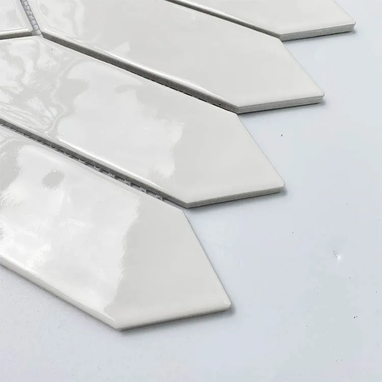 Hasin high glossy hexagon  ceramic mosaic designs tiles for wall and floor