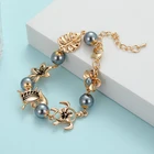 Charm Pearl Pearl Wholesale Designer Charm Zinc Alloy Pearl Geometry Luxury Roman Bracelet Hawaiian Bracelet