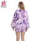Sleepwear SANQIANG Designer Girls Cotton Tie-Dye Pyjamas Women Plus Size Ladies Women'S Sleepwear Set
