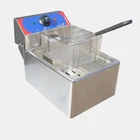 Fryer Chicken Stainless Steel 1-tank 1-basket Deep Fryer Oil Filter Machine Electric Commercial Chicken Fryer